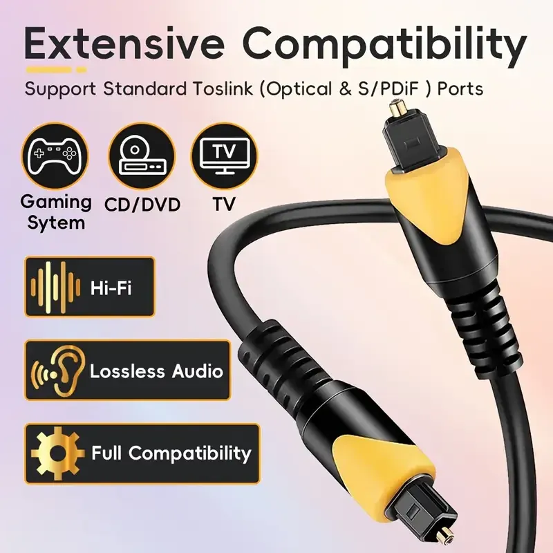 Оптичний кабель Toslink 3м для ТВ та акустики Київ - фото 6