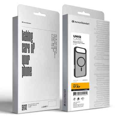Чохол до мобільного телефона Armorstandart Uniq MagCase Apple iPhone 17 Air Black (ARM86276) Вінниця