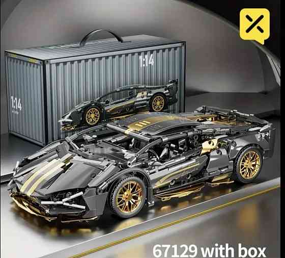 Конструктор машинка  Technic Lamborghini Super car 1280 деталей вмаштабі 1:14 Ламборджині чорна Київ