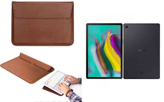 Чохол-конверт VitoCase для Samsung Galaxy Tab S5e (2019), з функцією підставки для планшета Коричневий Київ