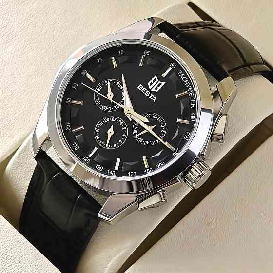 Часы мужские механические Besta Walker Deluxe Leather (2 ремешка) Киев