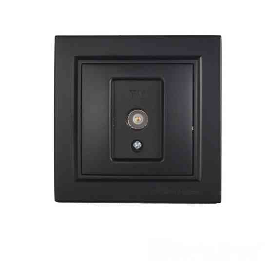 Розетка телевизионная, Enzo безупречный графит Днепр