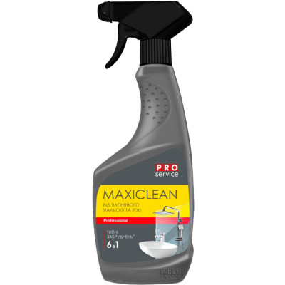 Спрей для чищення ванн PRO service Maxiclean Від вапняного нальоту та іржі 550 мл (4823071651317) Вінниця - фото 1