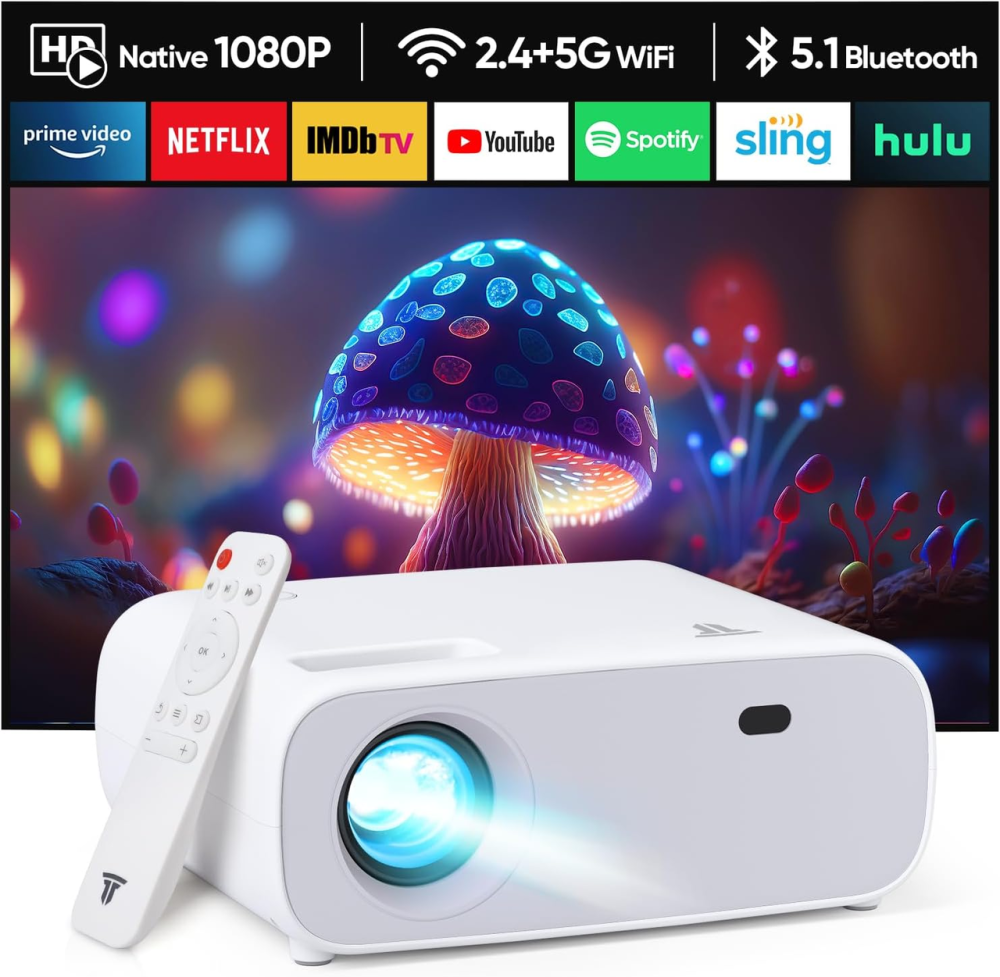 Міні-проектор ZDK 269B-B02 Full HD 1080P, 19000 лм, 5G Wi-Fi, Bluetooth 5.1, підтримка 4K, для смартфона PS5 Xbox Київ - фото 2