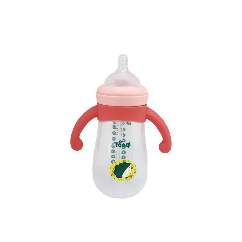 Пляшечка пластикова з силіконовими ручками MGZ-0200(Pink) 260 мл Вінниця - фото 2