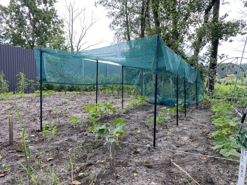 Подвійна опора сітки для рослин Botanic  Crona 1м. Модульний каркас захисту рослин від сонця H=1m Бориспіль - фото 2