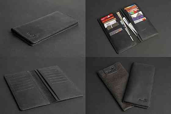 Кошелек SHVIGEL из винтажной кожи 13794 Черный Киев