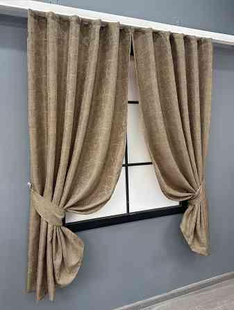 Комплект коротких штор VR-Textil Жаккард Viva Marmo № 1778ш Капучино 130х170 см 2 шт (35-0367) Киев