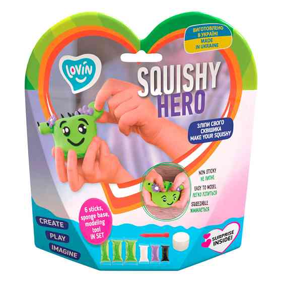 Набір для ліплення з повітряним пластиліном Squishy Cactusita TM Lovin 70124 Вінниця