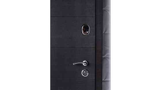 Двері вхідні Наші Двері РУБІЖ ПВХ Б-308 Венге горизонт темний 860х2040 мм Київ