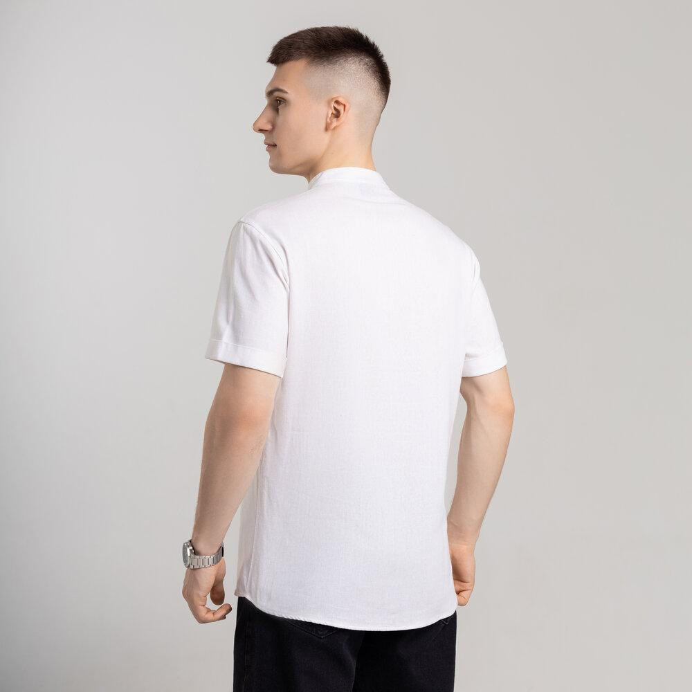 Чоловіча сорочка з коротким рукавом біла Pobedov Molodist' Київ - фото 4