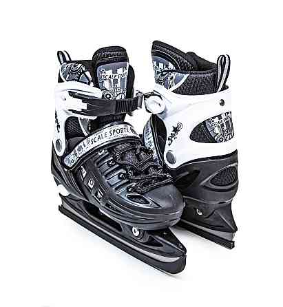 Коньки раздвижные Scale Sport. Черно-белые. Размер 38-41 Одесса
