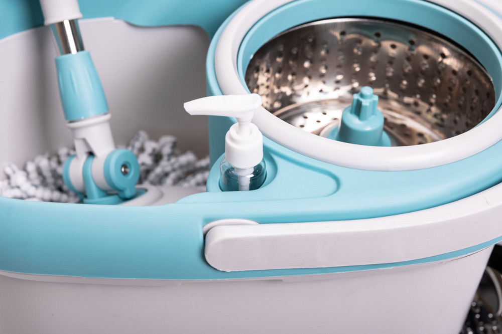 Комплект швабра з відром і віджимом, телескопічна ручка, мікрофібра для підлоги, набір для прибирання HP-35015-1 Київ - фото 5