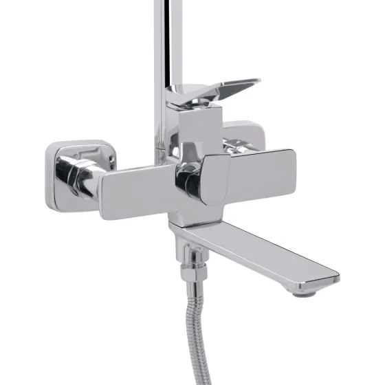 Душова система з виливом Presto на три споживача QTPRE111CRM45575 Chrome Qtap Київ