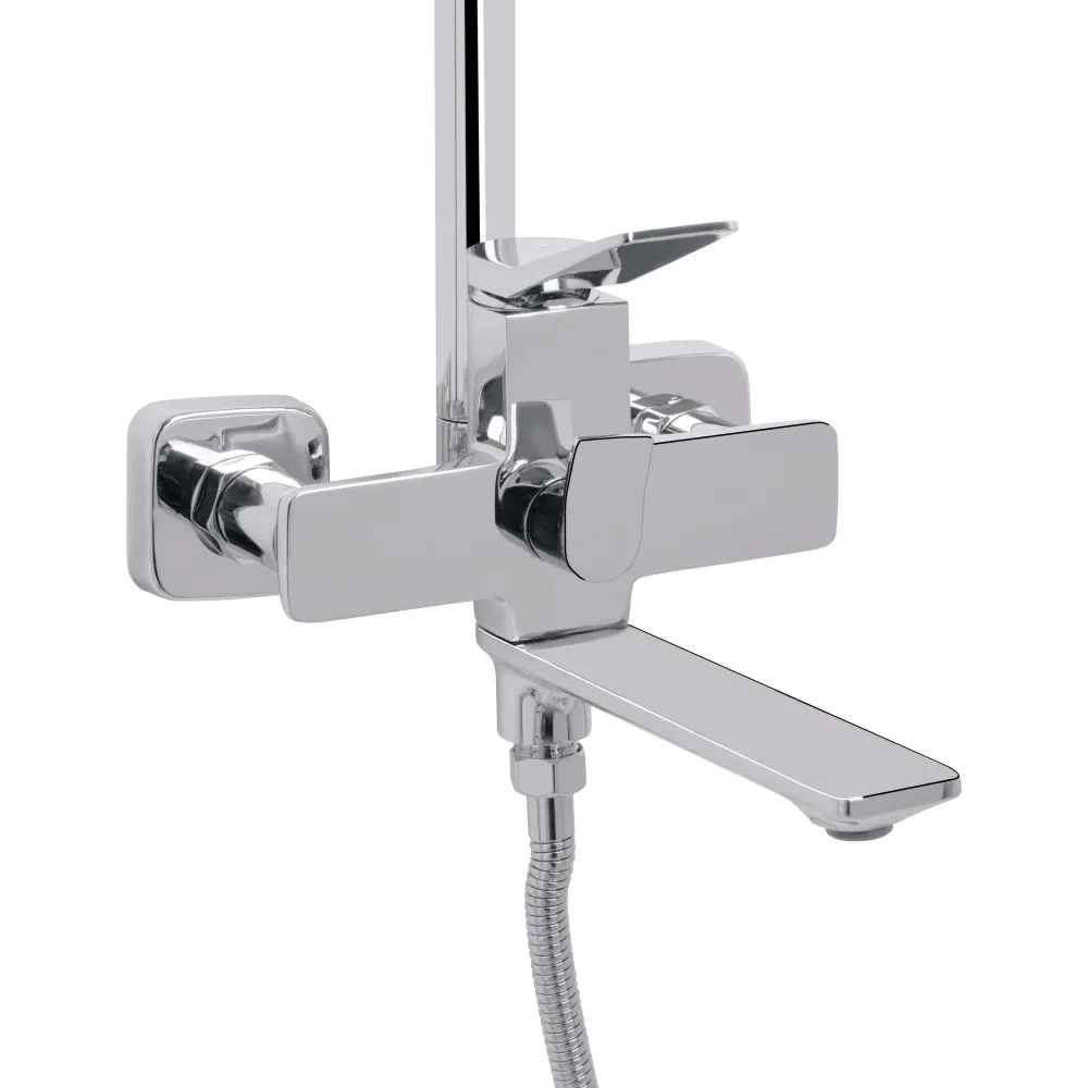 Душова система з виливом Presto на три споживача QTPRE111CRM45575 Chrome Qtap Київ - фото 4