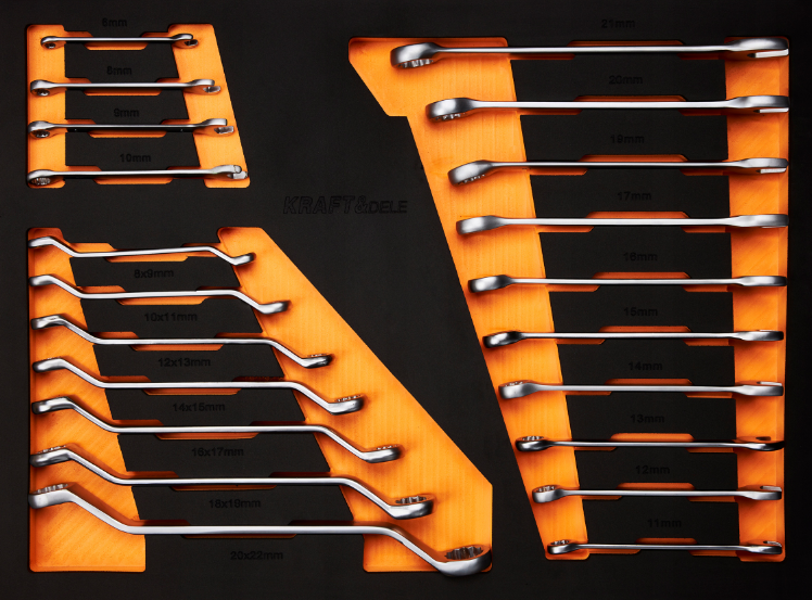 Візок для інструментів 7 ящиків 258 елемент Kraft&Dele (Польща) Київ - фото 9