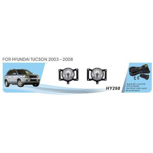 Дополнительные фары для Hyundai Tucson 2003-2008 HY-298 12V 27W с электропроводкой Харьков - изображение 1