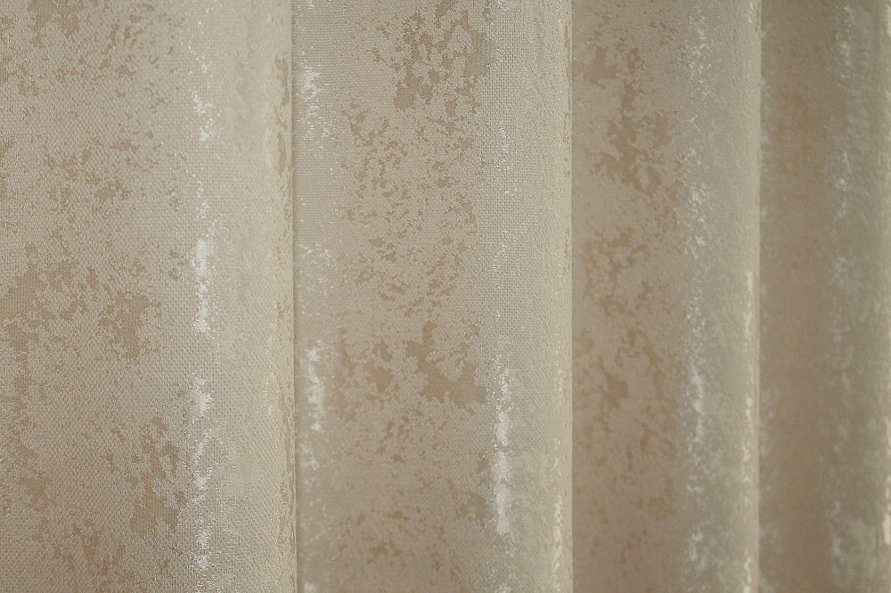 Комплект штор на люверсах VR-Textil Льон мармур Pavliani № 1170ш 150х250 см 2 шт Бежевий (37-0048) Київ - фото 7