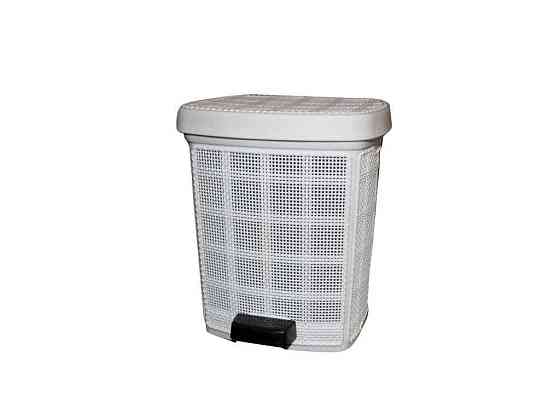 Смітник JUTE NO.2 прям. з пед. 12Л (білий) ТМ AKAY PLASTIK   Solmir Київ