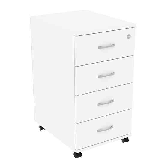 Тумба офисная ТМ-1, Белый, 400/520/750 Львов