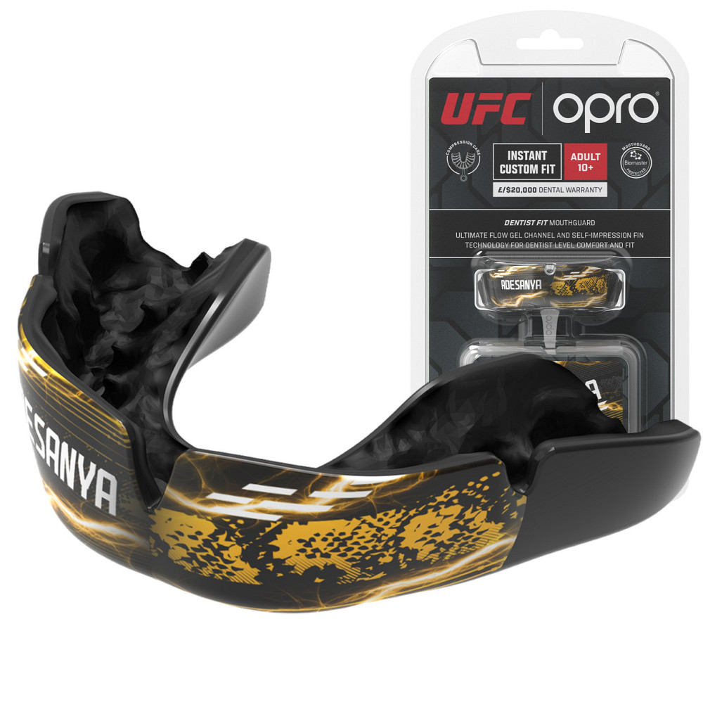Капа OPRO UFC Fighter Collection Israel Adesanya доросла (вік 11+) Black (art.102529005) Каменское - изображение 1