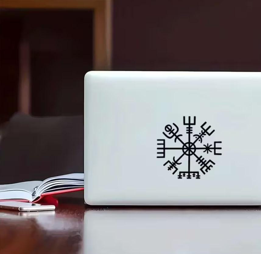 Набір вінілових наклейок «Вегвізір» – руни захисту 2 шт. (9×9 см) чорний колір Київ - фото 4