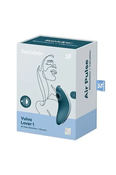 Вакуумный вибратор Satisfyer Vulva Lover 1 Blue Львов - изображение 5