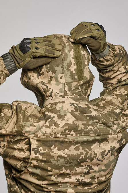 Военная летняя мужская куртка пиксель тактическая полевая куртка рип стоп с капюшоном для военнослужащего Львов - изображение 7