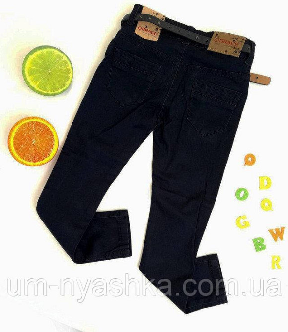 Стильные подростковые школьные брюки темно-СИНЕГО цвета для девочек 146-158 Кривой Рог - изображение 2