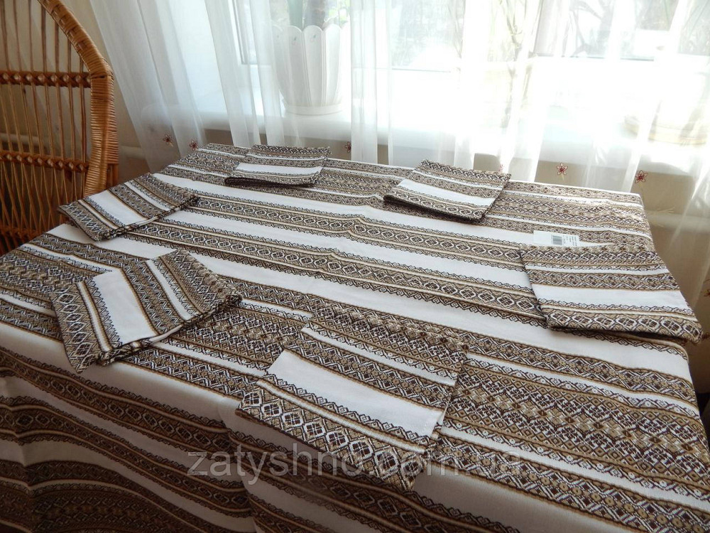 Скатерть и салфетки кофейные на большой стол Киев - изображение 3