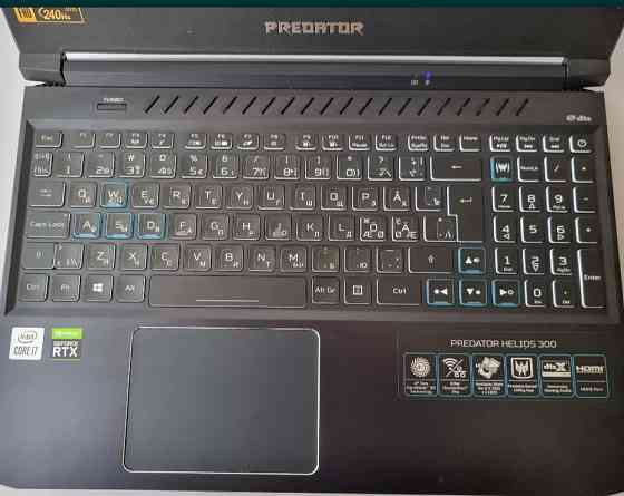 Acer Predator Helios 300 i7 10870H/RTX 3080/RAM 32Gb/SSD1TB/240Hz.Ноутбук. Киев