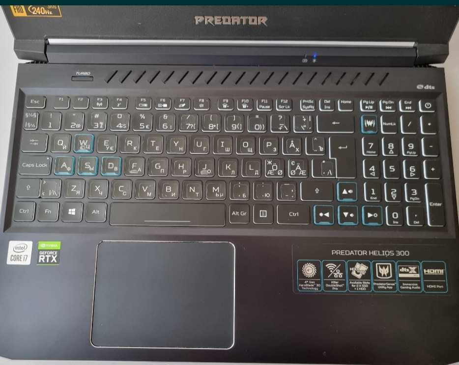 Acer Predator Helios 300 i7 10870H/RTX 3080/RAM 32Gb/SSD1TB/240Hz.Ноутбук. Киев - изображение 4