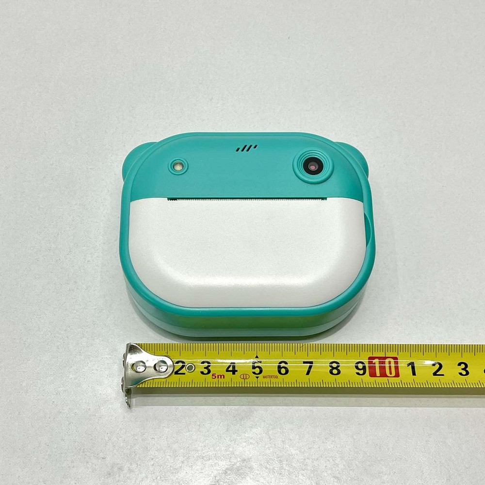 Фотоапарат-принтер фронтальна камера чб друк USB-кабель 2 рулони термопаперу звук фото відео ігри SD роз'єм Бірюзовий (C 66631) Чернігів - фото 7