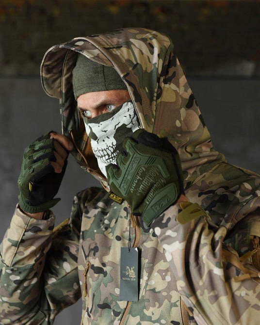 Куртка тактична на осінь весни софт йшов водовідштовхуючим мультикам XS Одеса - фото 10