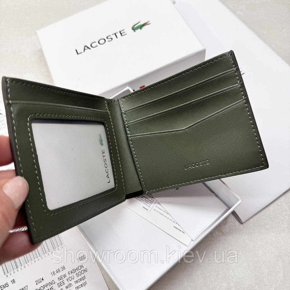 Чоловіче портмоне Lacoste (1716) подарункова упаковка Київ - фото 6