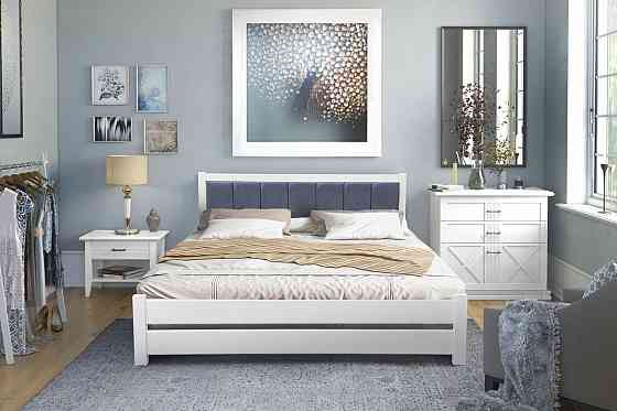 Ліжко Еріка1800*2000 білий Аляска 05 сірий Киев