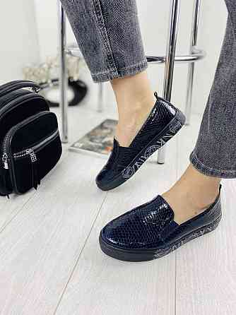 Сліпони жіночі Eireen темно-сині натуральна шкіра размер 37 (1372) Коломия