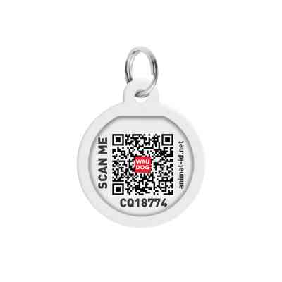 Адресник для животных WAUDOG Smart ID с QR паспортом "Инжир", круг 25 мм (225-4053) Винница