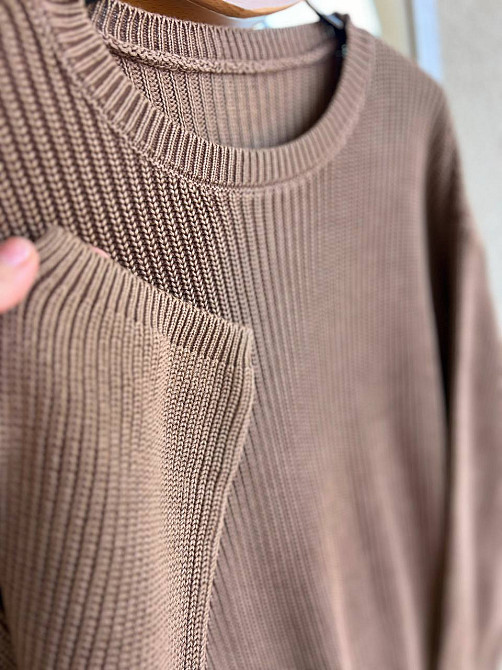 Светр жіночий A-N 875 варка в'язка оверсайз one size, шоколад, one size Київ - фото 14