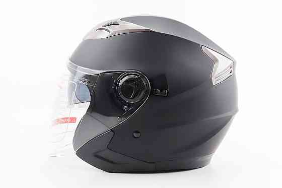 Шолом відкритий+відкидні окуляри BLD-708 S (55-56см), ЧОРНИЙ матовий Киев