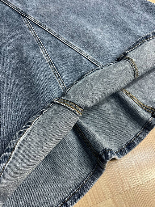 Спідниця жіноча джинсова Moss 501 довга трапеція з клином блакитна, блакитний, 25, 25, 70 см, 94 см Київ - фото 15