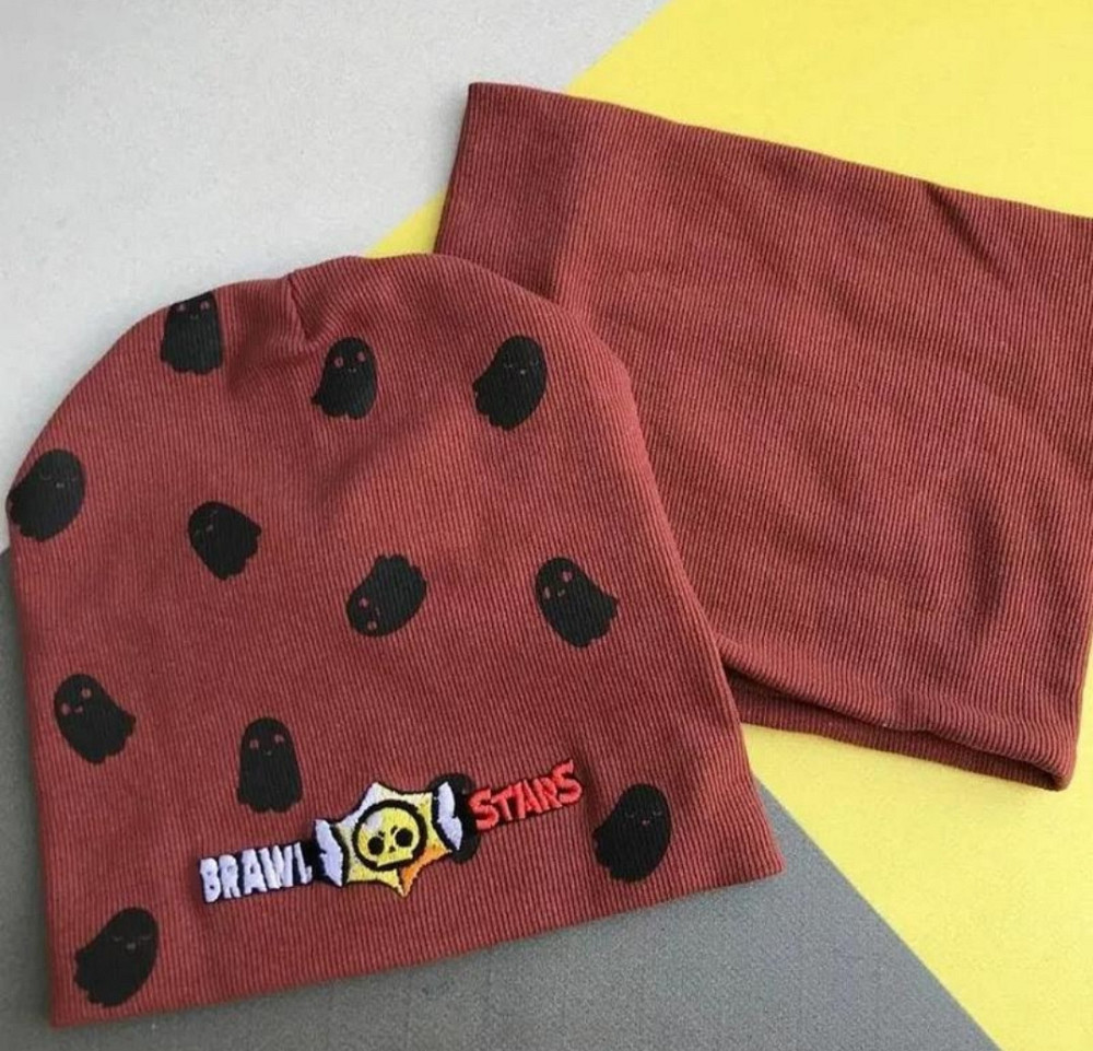 Набор шапка и хомут бравл старс 50-52 Киев - изображение 1