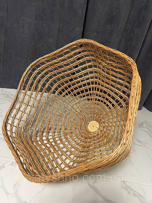 Лампа плетена фігурна з лози Київ - фото 7