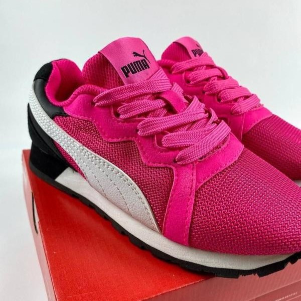 Женские Кроссовки Puma Розовые Тканевые Пума Сеточка (размеры: 36,37,38,39,40) Днепр - изображение 10