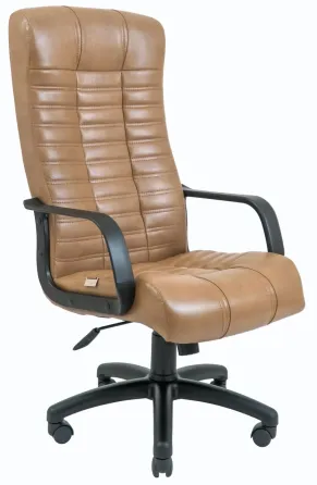 Офісне Крісло Керівника Richman Atlant Titan Cream Пластік М3 MultiBlock Світло-коричневий Київ