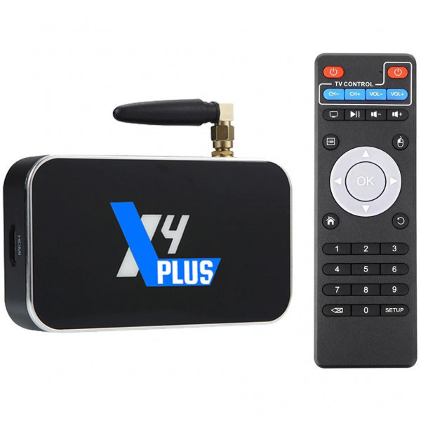TV Медіаплеєр Ugoos X4 PLUS 4/64Gb/Amlogic S905X4/Android 11/WiFi/BT/Miracast/AV/IR RC/змінна антена (X4 PLUS) Київ - фото 7