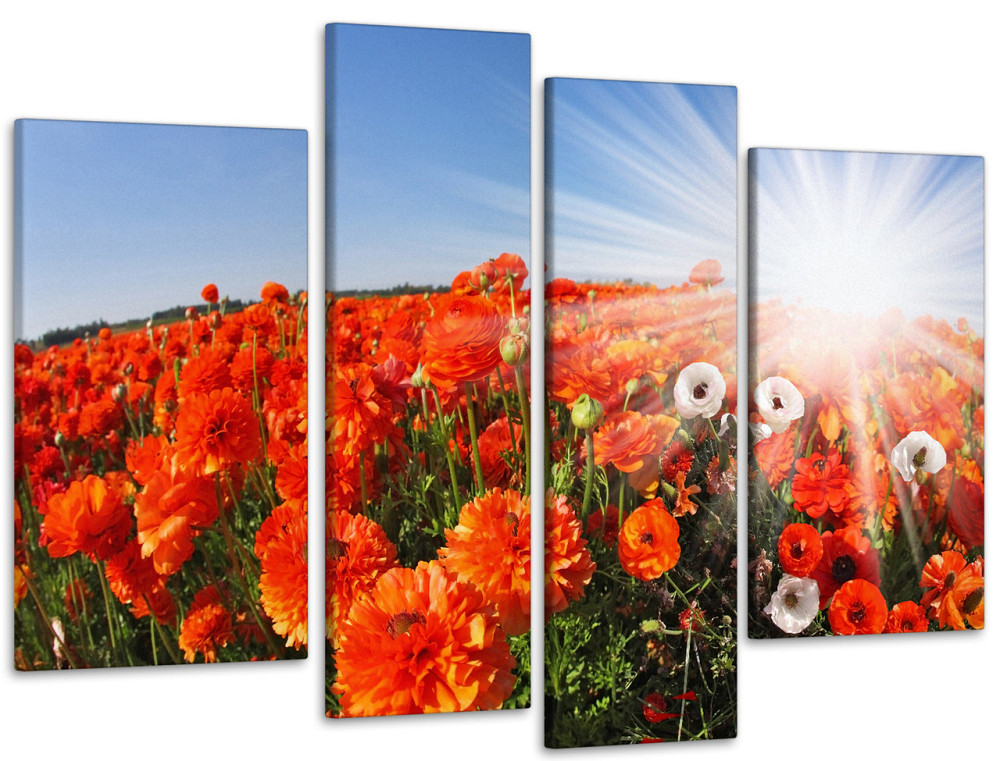 Модульна картина Квіти Маки Art-13_4 Київ - фото 1