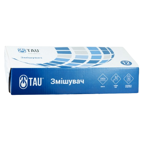 Змішувач SD d40мм для ванної гусак прямий 350мм дивертор вбудований картрідж Tau Житомир - фото 3