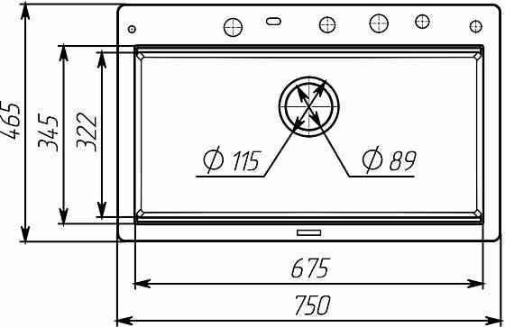7546 EVANORA матова Мийка гранітна VALESO (сірий металік) Коломыя