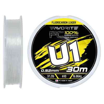 Флюорокарбон Favorite U1 FC 30m 10/0.52mm 37.2lb/16.86kg (1693.12.21) Винница